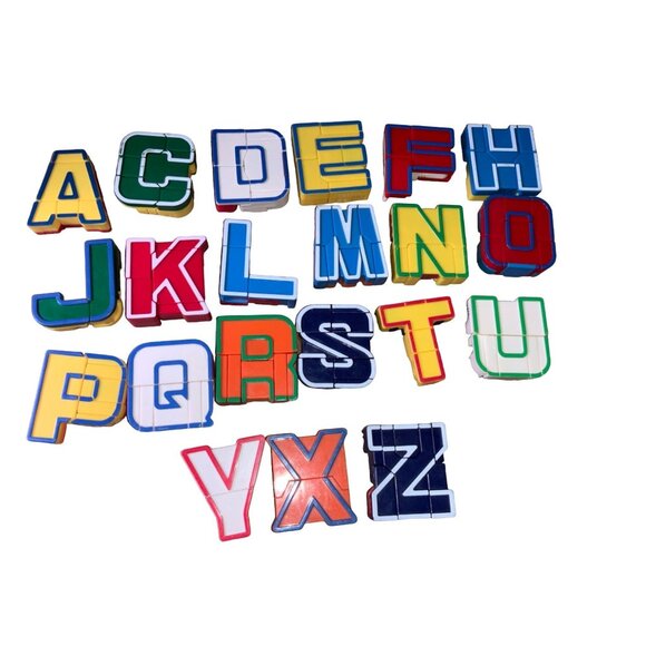 Alphabet alpha bots transformer figures 21 Letters - Picture 1 of 10